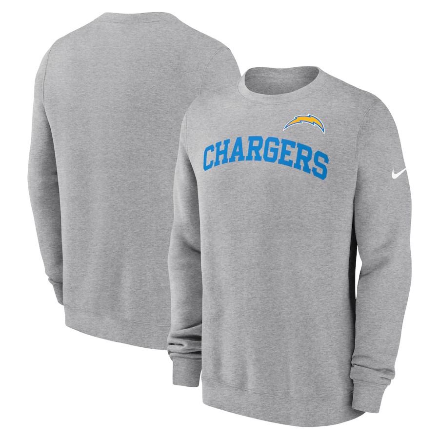 Men Los Angeles Chargers grey03 NFL 2024 hoodie